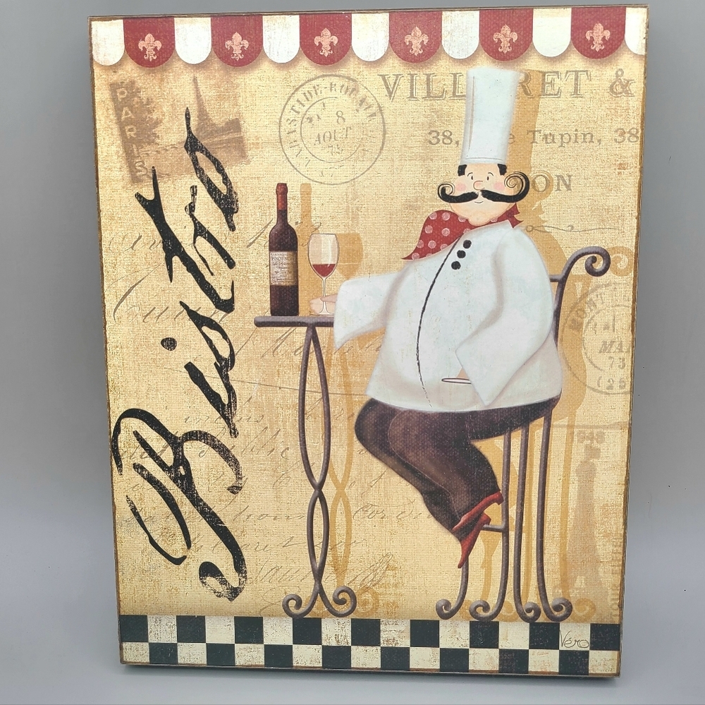 Bistro Fat Chef Wall Art - Picture 6 of 7